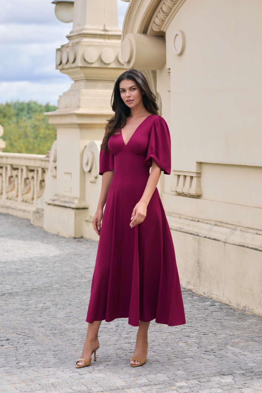 VALENTINA - sukienka uszyta z wiskozy - Cocktail Shock zdjęcie 1