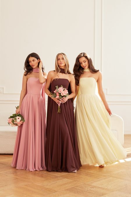 JULIETTE - efektowna, czekoladowa, szyfonowa sukienka  z podwójnego koła maxi z szalem