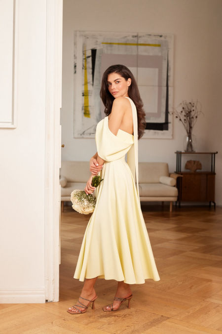 MARTHA - efektowna sukienka midi z szalem