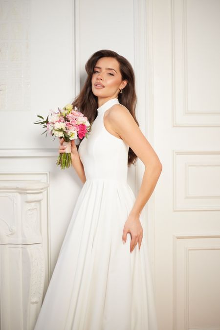 LORTE z halką - suknia ślubna na halce tiulowej