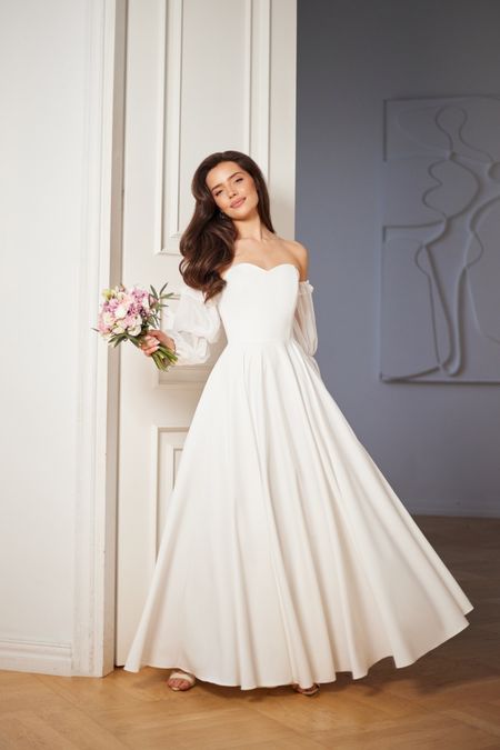 DAPHNE - romantyczna suknia ślubna z gorsetem