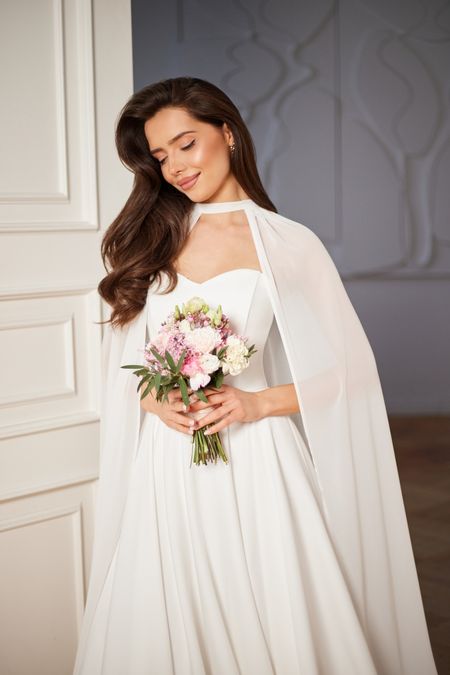 SZAL dwustronny - idealny dodatek do sukni ślubnej zakrywający ramiona