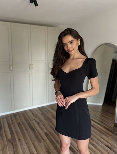 AGATHA - czarna sukienka mini 